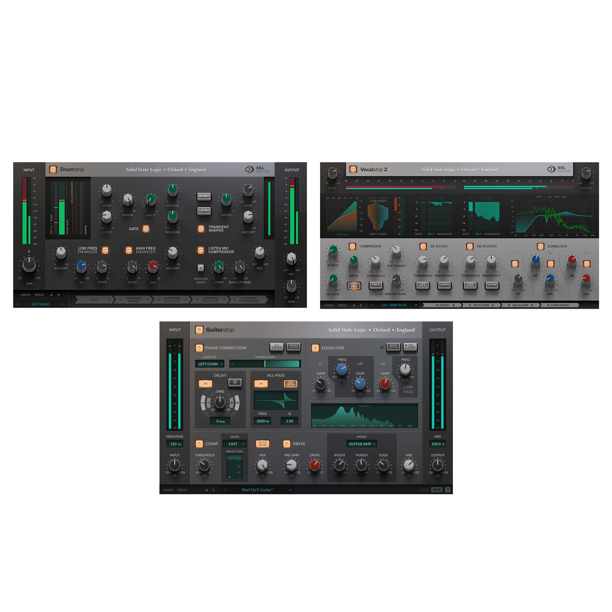 Solid State Logic SSL Band Bundle - VocalStrip, GuitarStrip, DrumStr